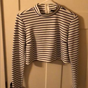 forever 21 long sleeve crop top